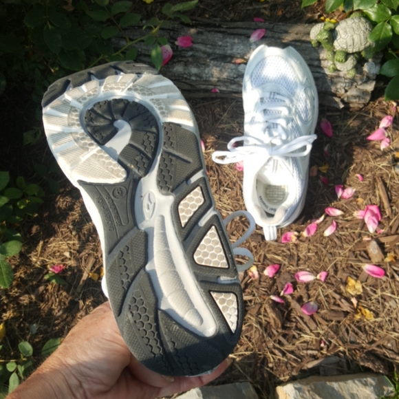 DR. SCHOLL'S ♡ White Leather|Mesh Air-Pillo Personal Trainers Rocker Sneakers 6 - Picture 12 of 13